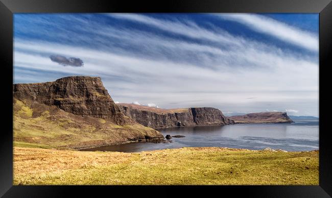 A view East from Neist point_Skye Framed Print by Rob Lester