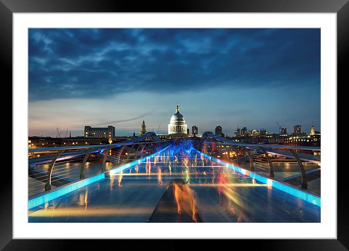 Millennium Bridge Framed Mounted Print by Lloyd Horgan