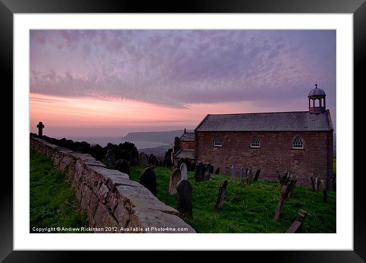 Robin Hood's Bay Dawn Framed Mounted Print by Andrew Rickinson