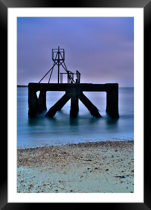 Sea Ruins at Eastney Framed Mounted Print by Paul Gordon