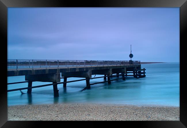 Eastney Pier near Hayling Island Framed Print by Paul Gordon