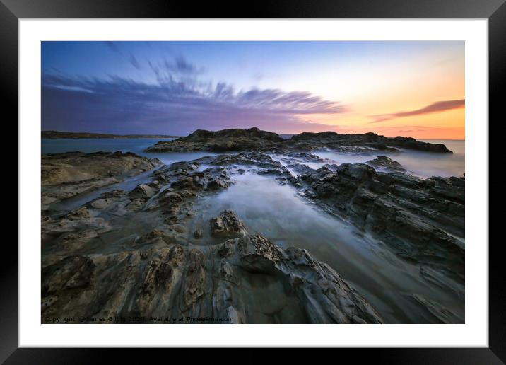 Blue Mood Framed Mounted Print by James Gilpin
