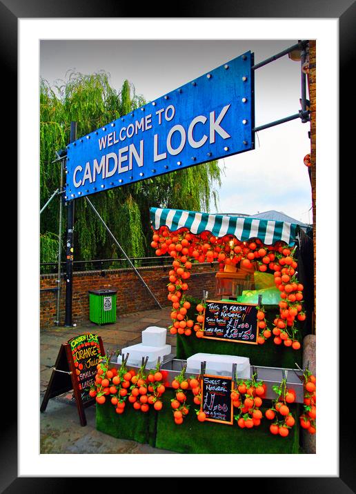 Camden Lock Market London Framed Mounted Print by Andy Evans Photos