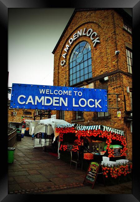 Camden Lock Market London Framed Print by Andy Evans Photos