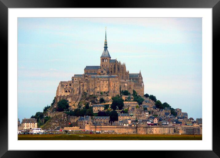 Mont Saint Michel Normandy France Framed Mounted Print by Andy Evans Photos