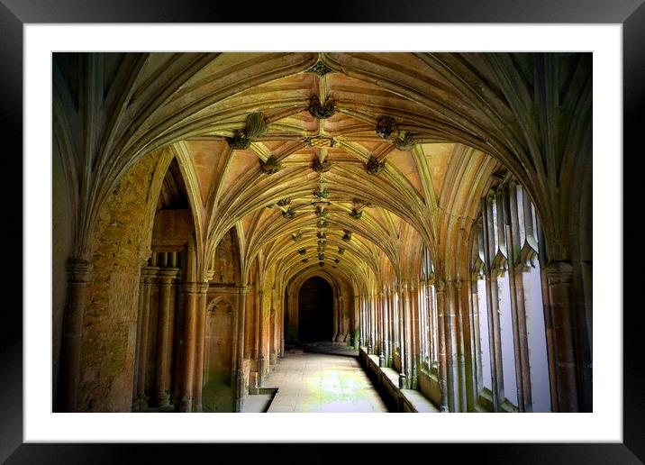 Lacock Abbey Wiltshire England Framed Mounted Print by Andy Evans Photos