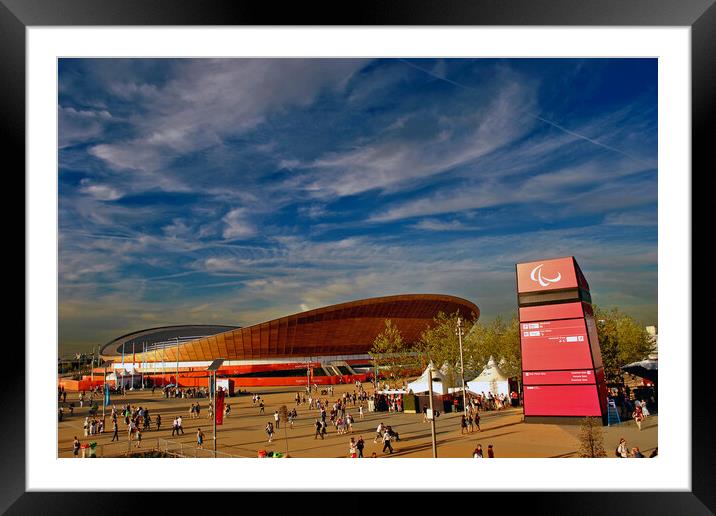 Lee Valley VeloPark 2012 London Olympic Velodrome Framed Mounted Print by Andy Evans Photos