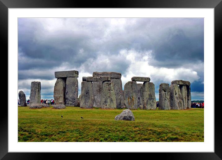 Stonehenge Wiltshire England UK Framed Mounted Print by Andy Evans Photos