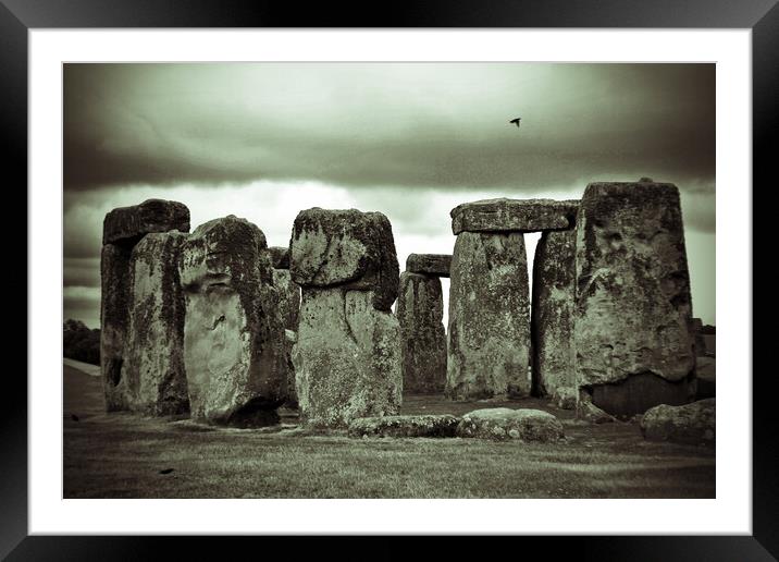 Stonehenge Wiltshire England UK Framed Mounted Print by Andy Evans Photos
