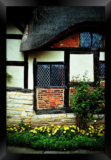 Anne Hathaway's Cottage Shottery Stratford upon Avon Framed Print by Andy Evans Photos
