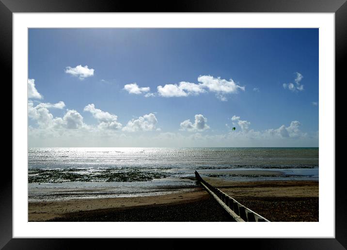 Angmering on Sea East Preston Sussex England Framed Mounted Print by Andy Evans Photos