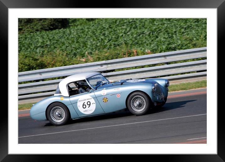 Austin Healey 100 M Sports Motor Car Framed Mounted Print by Andy Evans Photos