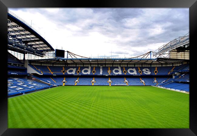 Chelsea Stamford Bridge Matthew Harding Stand Framed Print by Andy Evans Photos