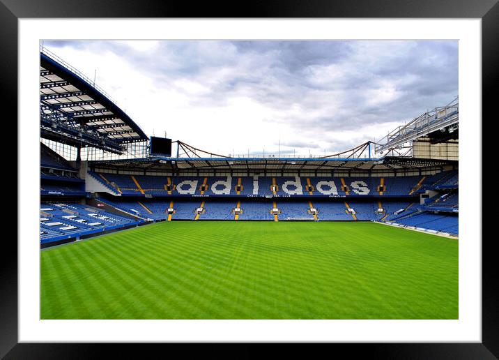 Chelsea Stamford Bridge Matthew Harding Stand Framed Mounted Print by Andy Evans Photos