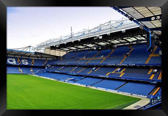 Chelsea Stamford Bridge East Stand Framed Print by Andy Evans Photos