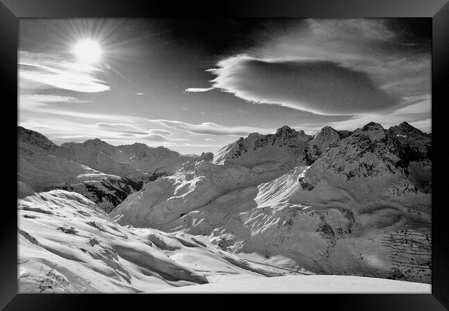 Zurs Lech am Arlberg Austrian Alps Austria Framed Print by Andy Evans Photos