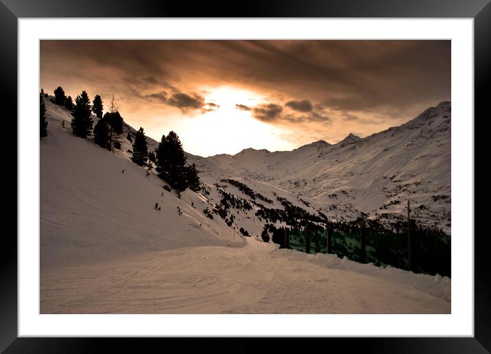 Obergurgl Hochgurgl Tyrol Austrian Alps Austria Framed Mounted Print by Andy Evans Photos