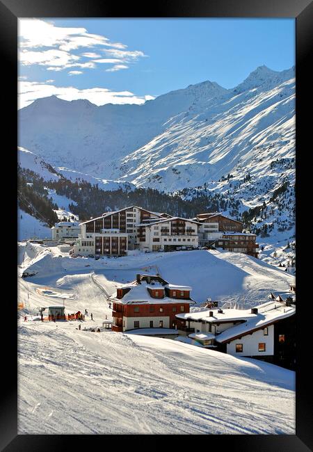 Obergurgl Hochgurgl Tyrol Austrian Alps Austria Framed Print by Andy Evans Photos