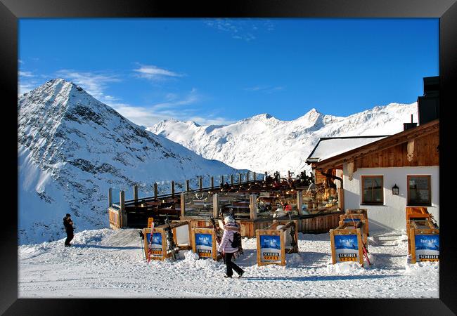 Obergurgl Hochgurgl Tirol Austrian Alps Austria Framed Print by Andy Evans Photos