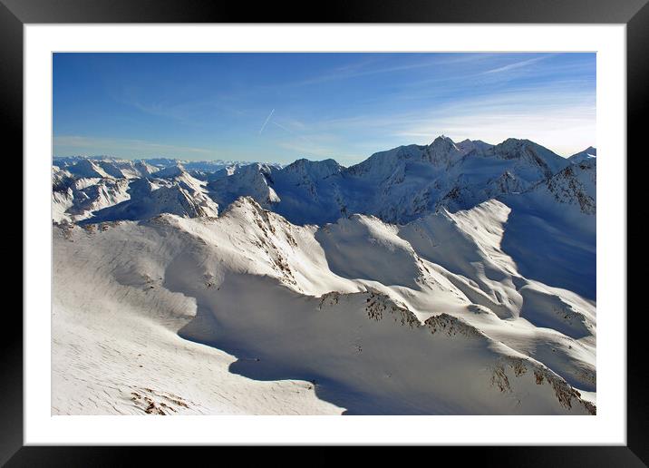 Hochgurgl Obergurgl Tyrol Austrian Alps Austria Framed Mounted Print by Andy Evans Photos