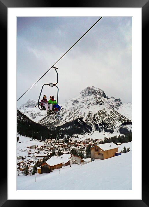 Lech am Arlberg Austrian Alps Austria Framed Mounted Print by Andy Evans Photos