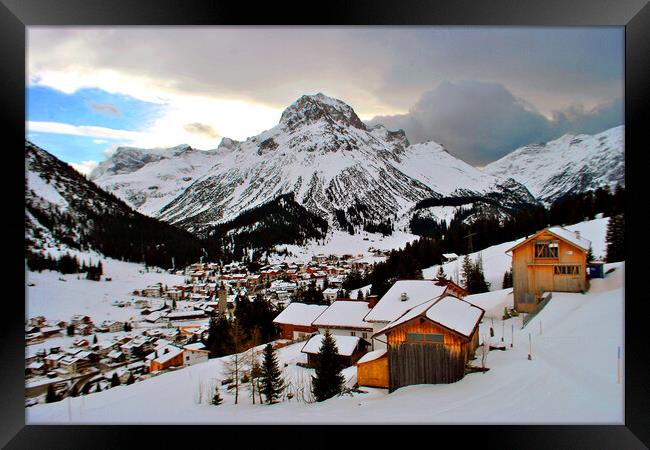 Lech am Arlberg Austrian Alps Austria Framed Print by Andy Evans Photos