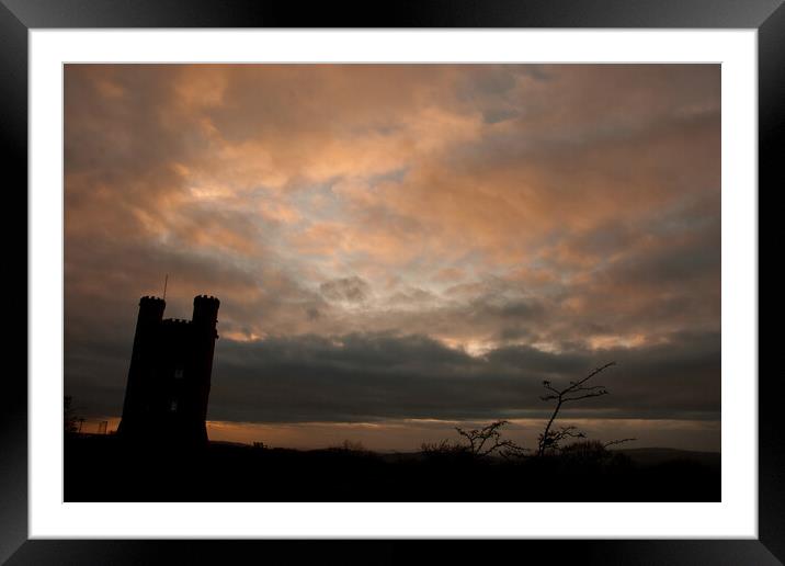 Broadway Tower Sunset Cotswolds Worcestershire Framed Mounted Print by Andy Evans Photos