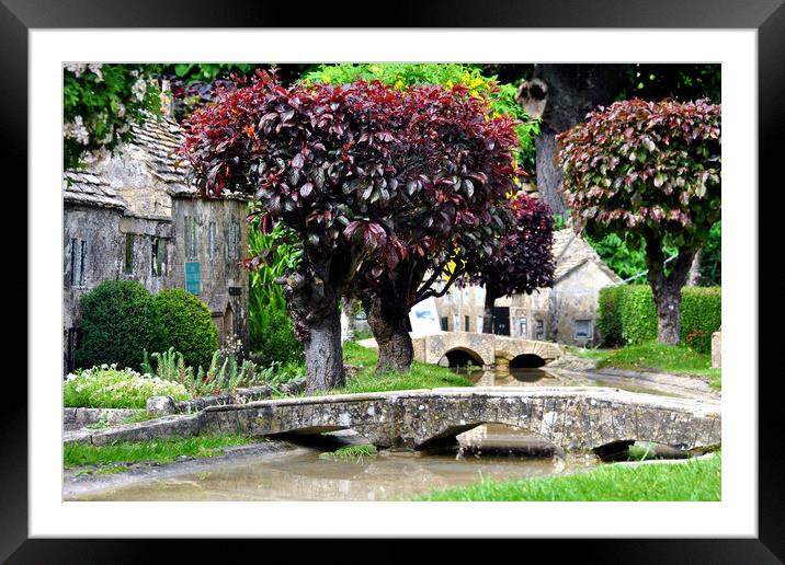 Bourton on the Water Model Village Cotswolds Framed Mounted Print by Andy Evans Photos