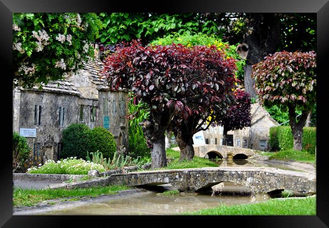 Bourton on the Water Model Village Cotswolds Framed Print by Andy Evans Photos