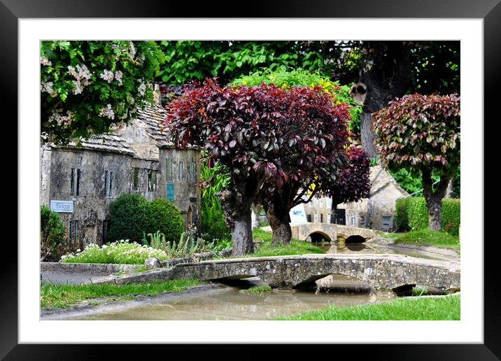 Bourton on the Water Model Village Cotswolds Framed Mounted Print by Andy Evans Photos