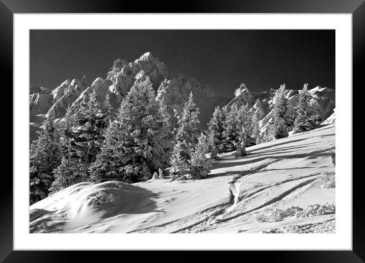 Courchevel 1850 3 Valleys French Alps France Framed Mounted Print by Andy Evans Photos