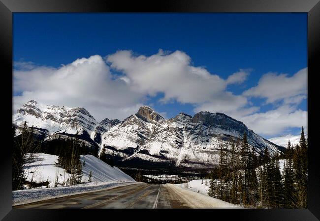 Icefields Parkway Canadian Rockies Canada Framed Print by Andy Evans Photos