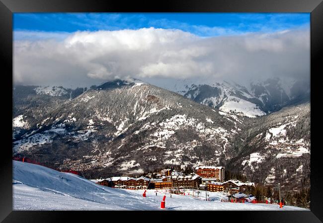 Courchevel Moriond 1650 3 Valleys French Alps France Framed Print by Andy Evans Photos