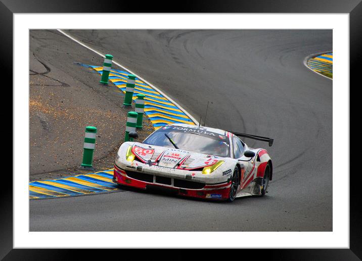 Ferrari 458 Italia Sports Motor Car Framed Mounted Print by Andy Evans Photos