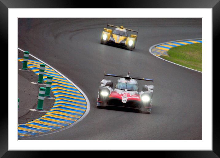 Toyota TS50 Hybrid Sports Motor Car Framed Mounted Print by Andy Evans Photos