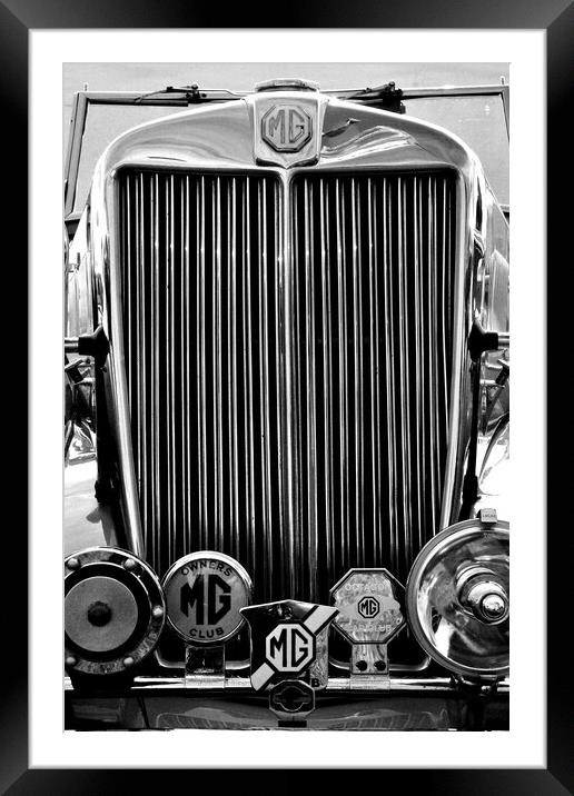 MG Classic Sports Motor Car Framed Mounted Print by Andy Evans Photos