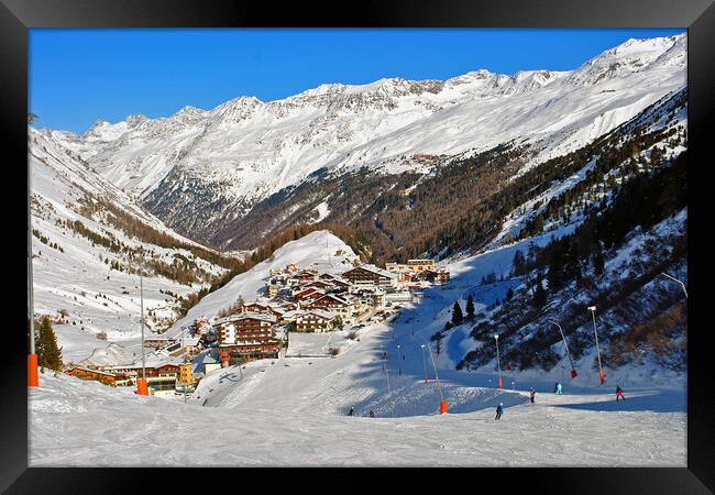 Hochgurgl Obergurgl Tirol Austrian Alps Austria Framed Print by Andy Evans Photos