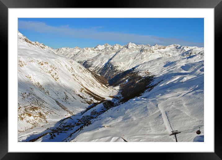 Obergurgl Hochgurgl Tirol Austrian Alps Austria Framed Mounted Print by Andy Evans Photos