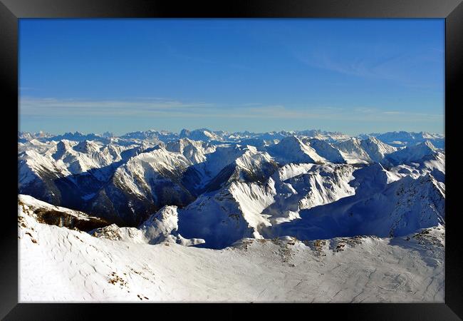 Hochgurgl Obergurgl Tirol Austrian Alps Austria Framed Print by Andy Evans Photos