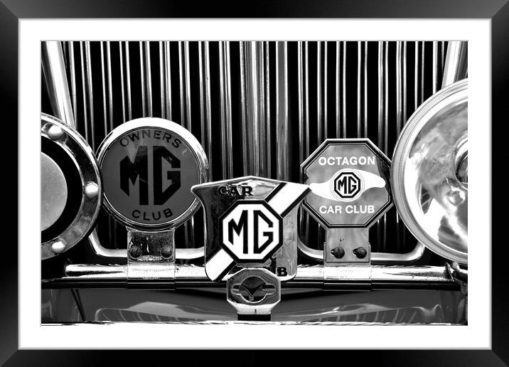 MG Classic British Sports Motor Car Framed Mounted Print by Andy Evans Photos