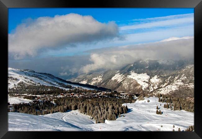 Courchevel 1850 Three Valleys French Alps France Framed Print by Andy Evans Photos