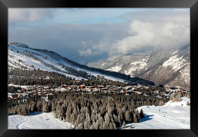 Courchevel 1850 Three Valleys French Alps France Framed Print by Andy Evans Photos