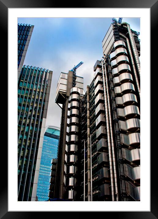 Lloyds Building London England United Kingdom Framed Mounted Print by Andy Evans Photos