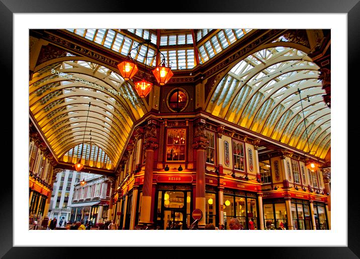 Leadenhall Market City of London England UK Framed Mounted Print by Andy Evans Photos