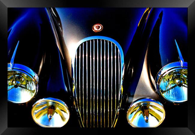 Jaguar Classic Motor Car Framed Print by Andy Evans Photos
