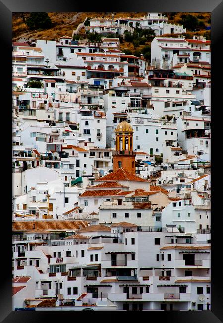 Competa Costa Del Sol Andalucia Spain Framed Print by Andy Evans Photos