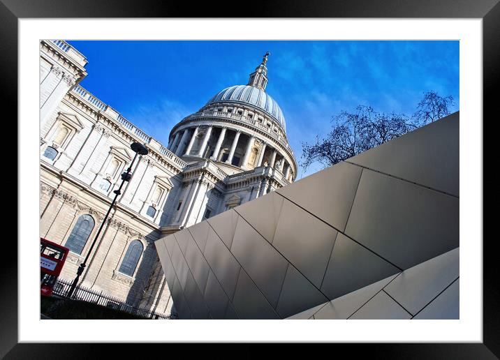 St Paul's Cathedral London England UK Framed Mounted Print by Andy Evans Photos