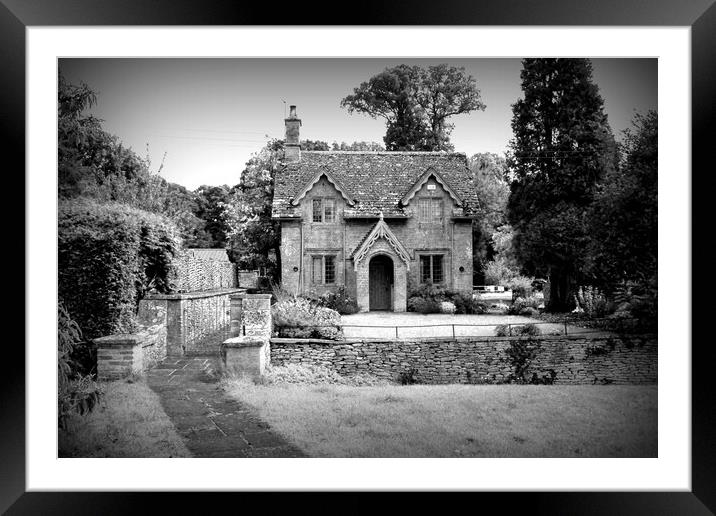 Cotswolds Cottage Westonbirt Arboretum England Framed Mounted Print by Andy Evans Photos