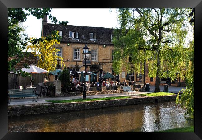 Old Manse Hotel Bourton on the Water Cotswolds Framed Print by Andy Evans Photos