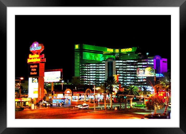 MGM Grand Hotel Las Vegas United States of America Framed Mounted Print by Andy Evans Photos
